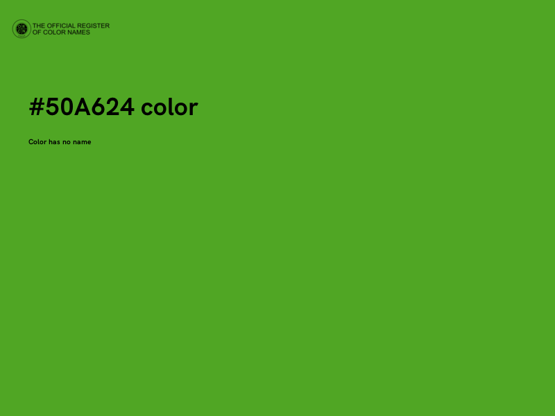 #50A624 color image
