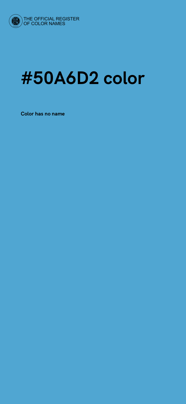 #50A6D2 color image