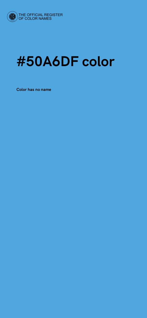 #50A6DF color image