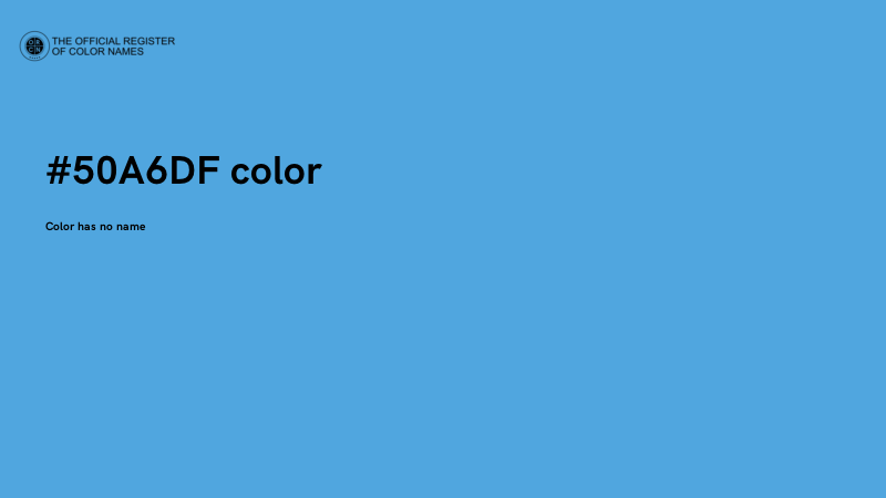 #50A6DF color image