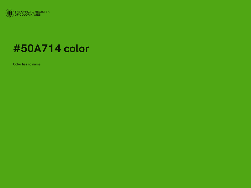 #50A714 color image