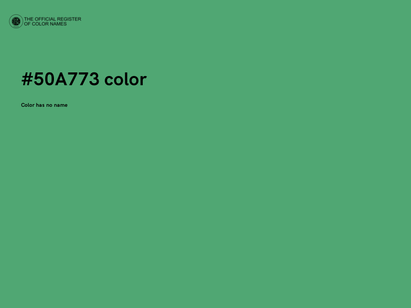 #50A773 color image