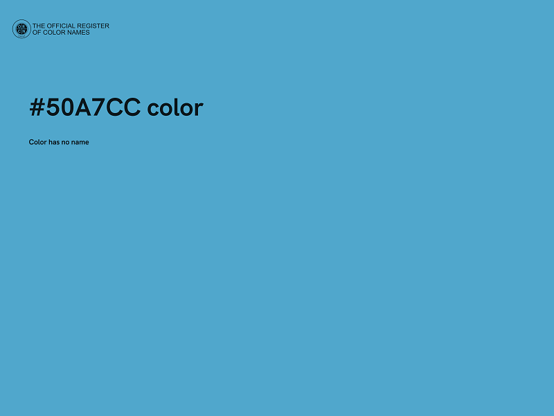 #50A7CC color image