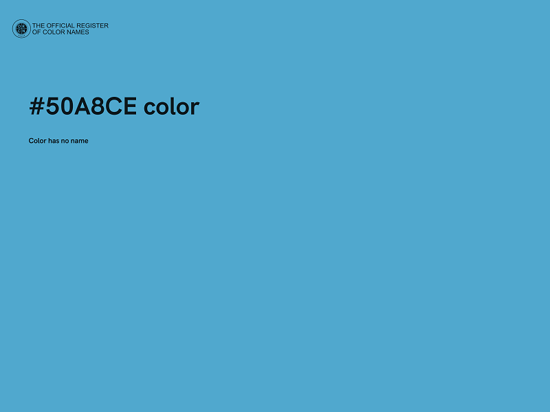 #50A8CE color image