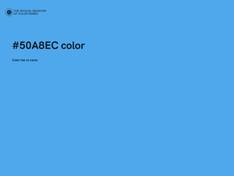 #50A8EC color image