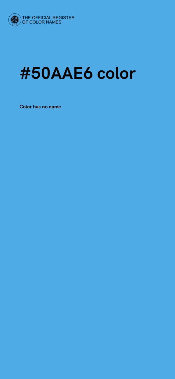 #50AAE6 color image