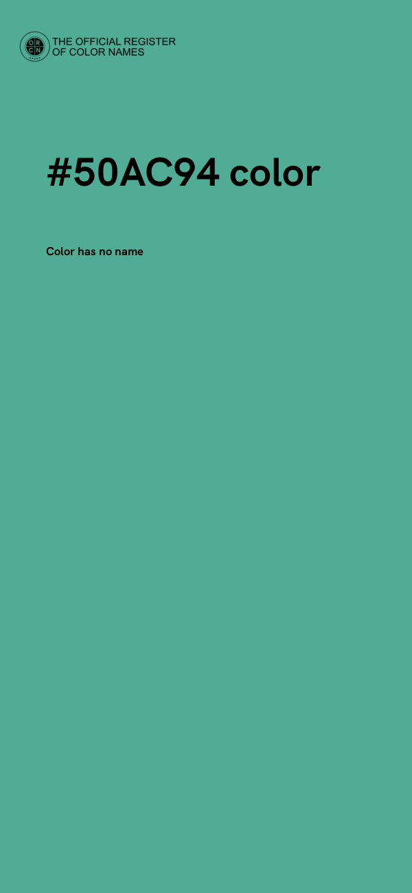 #50AC94 color image