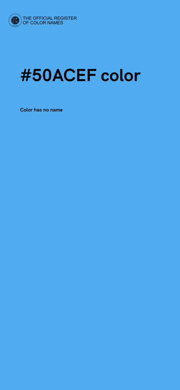 #50ACEF color image