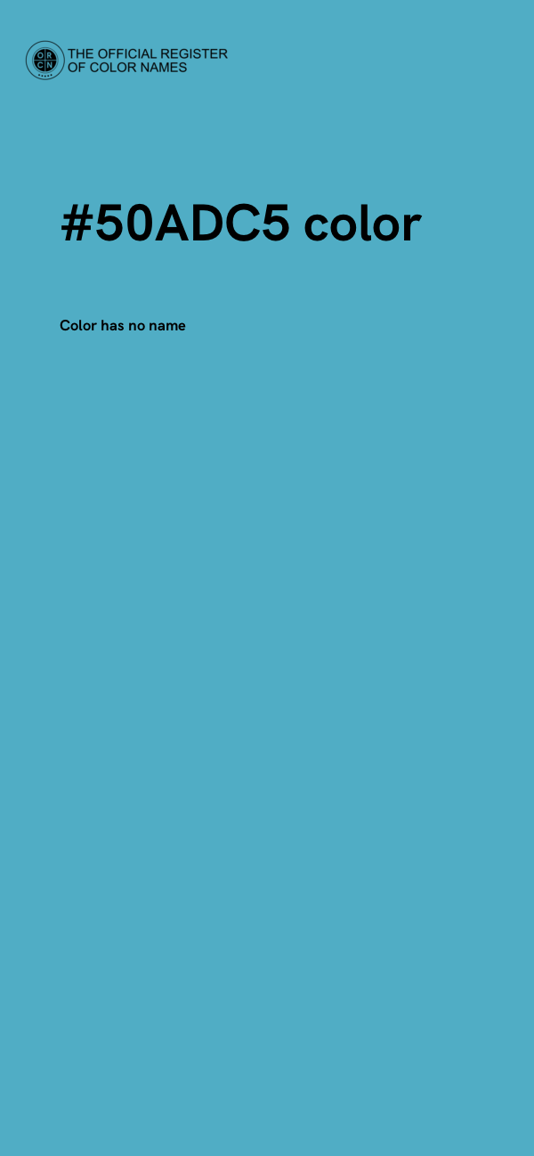 #50ADC5 color image