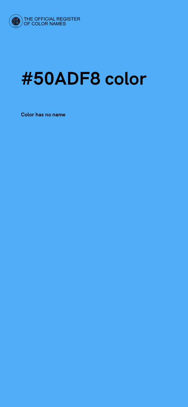 #50ADF8 color image