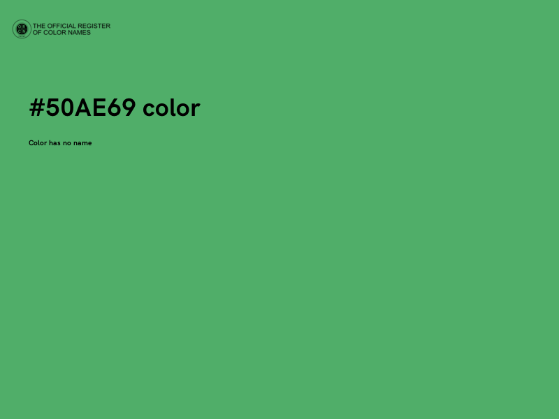 #50AE69 color image