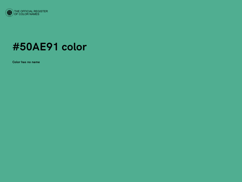 #50AE91 color image