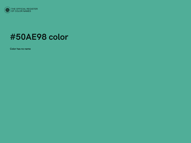 #50AE98 color image