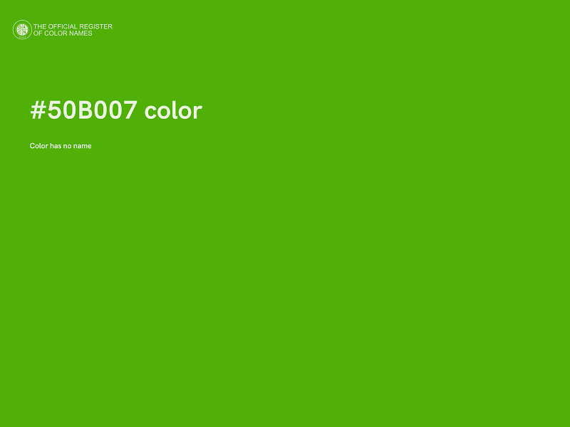 #50B007 color image