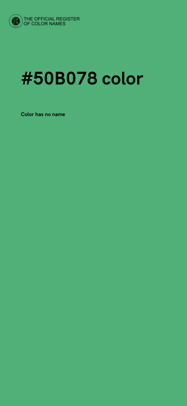 #50B078 color image