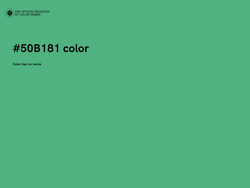 #50B181 color image