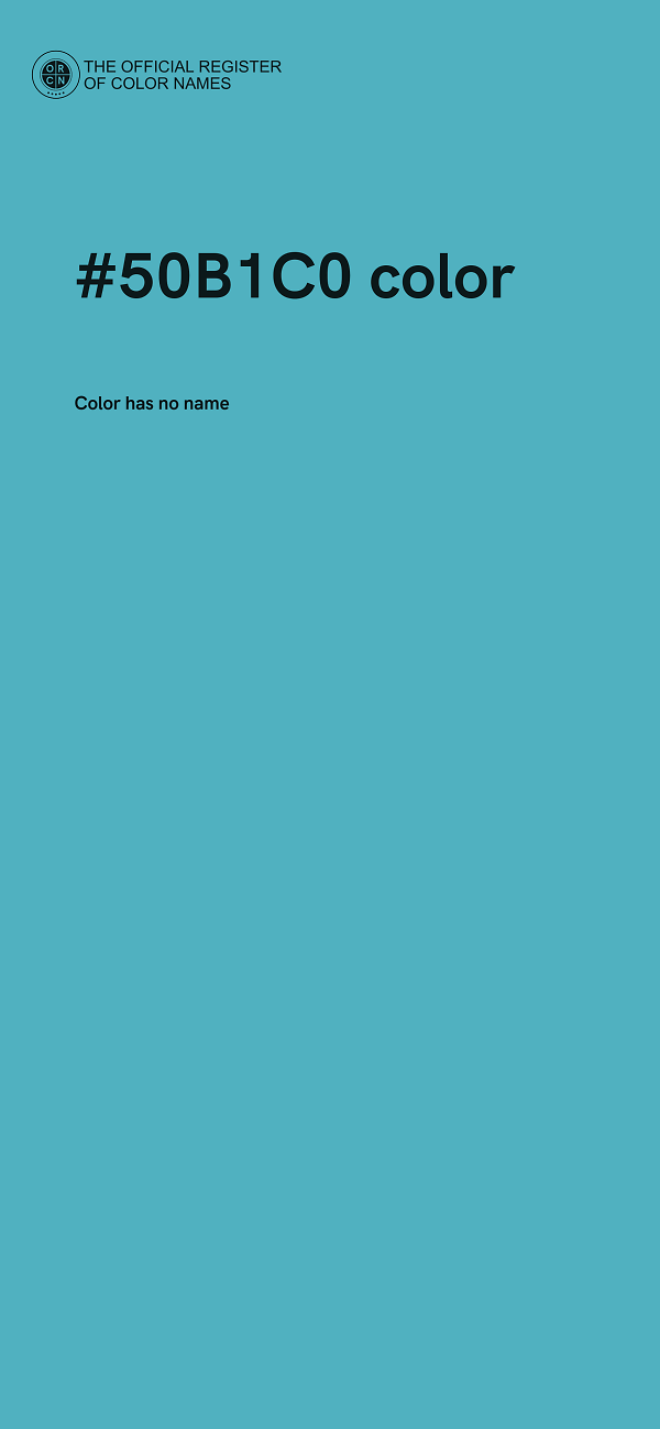 #50B1C0 color image