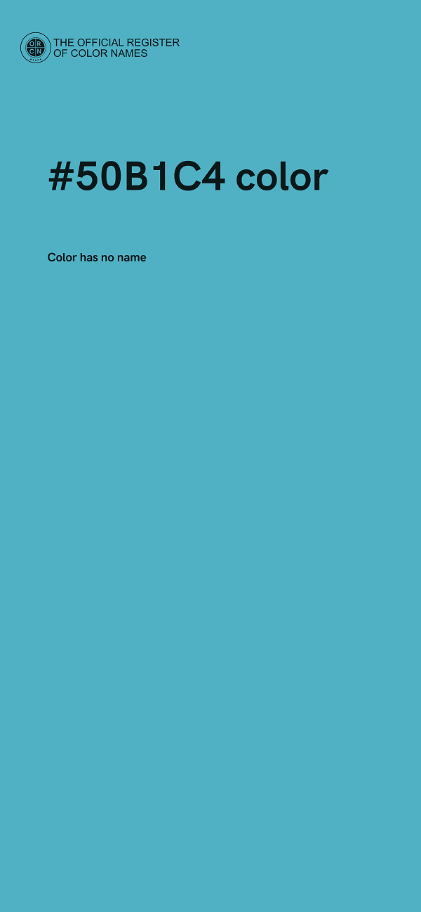 #50B1C4 color image