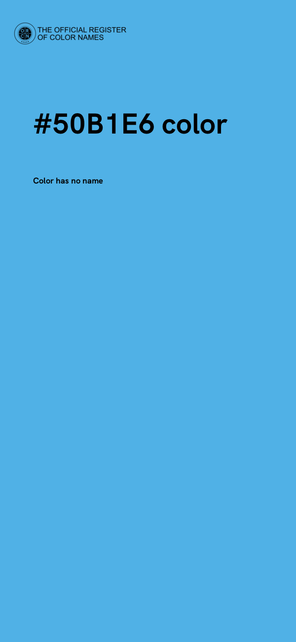 #50B1E6 color image