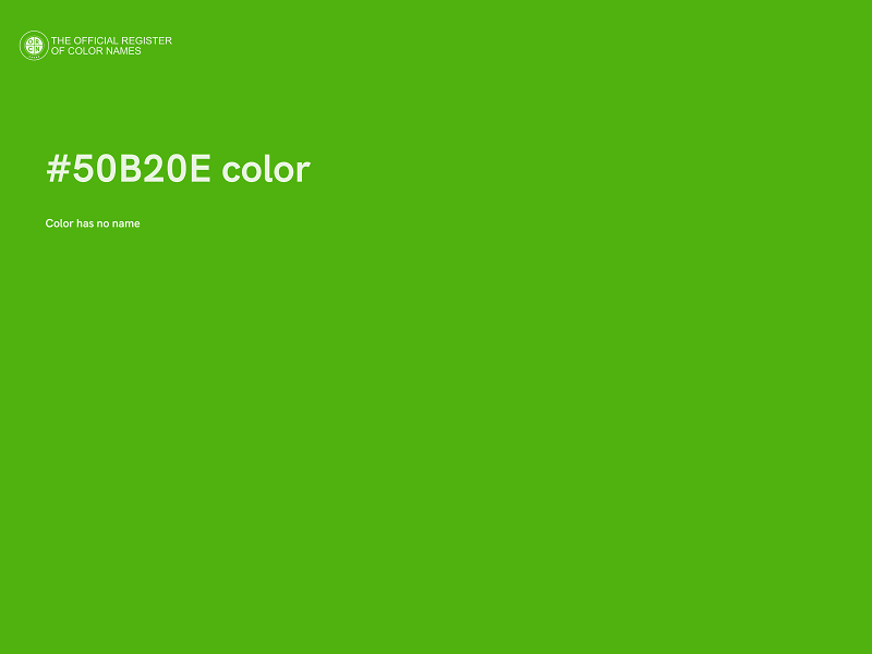 #50B20E color image