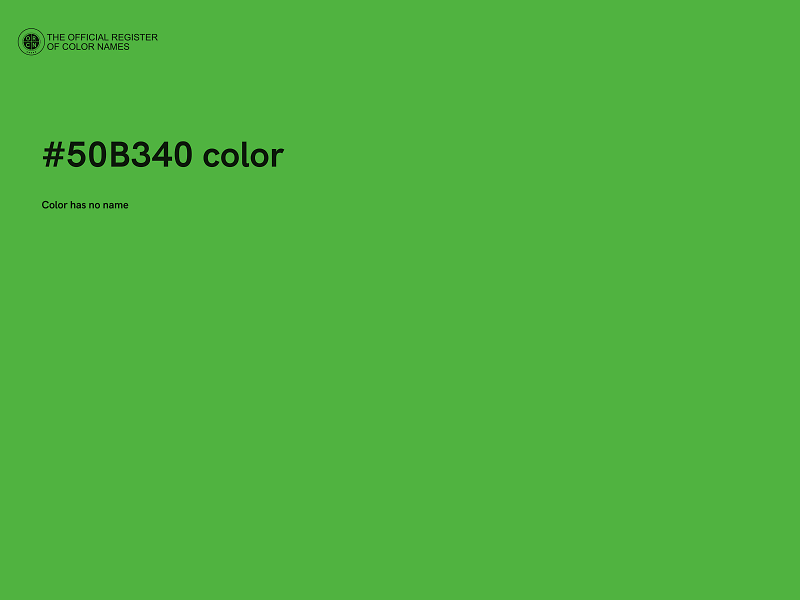 #50B340 color image