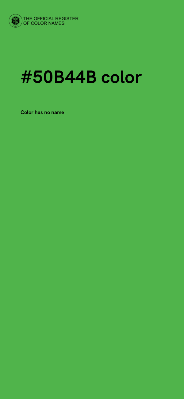 #50B44B color image