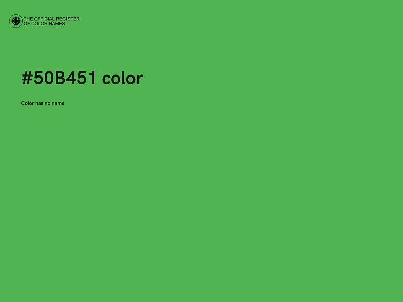 #50B451 color image