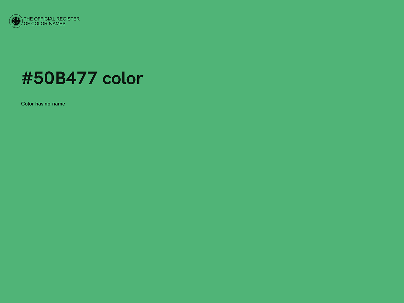 #50B477 color image