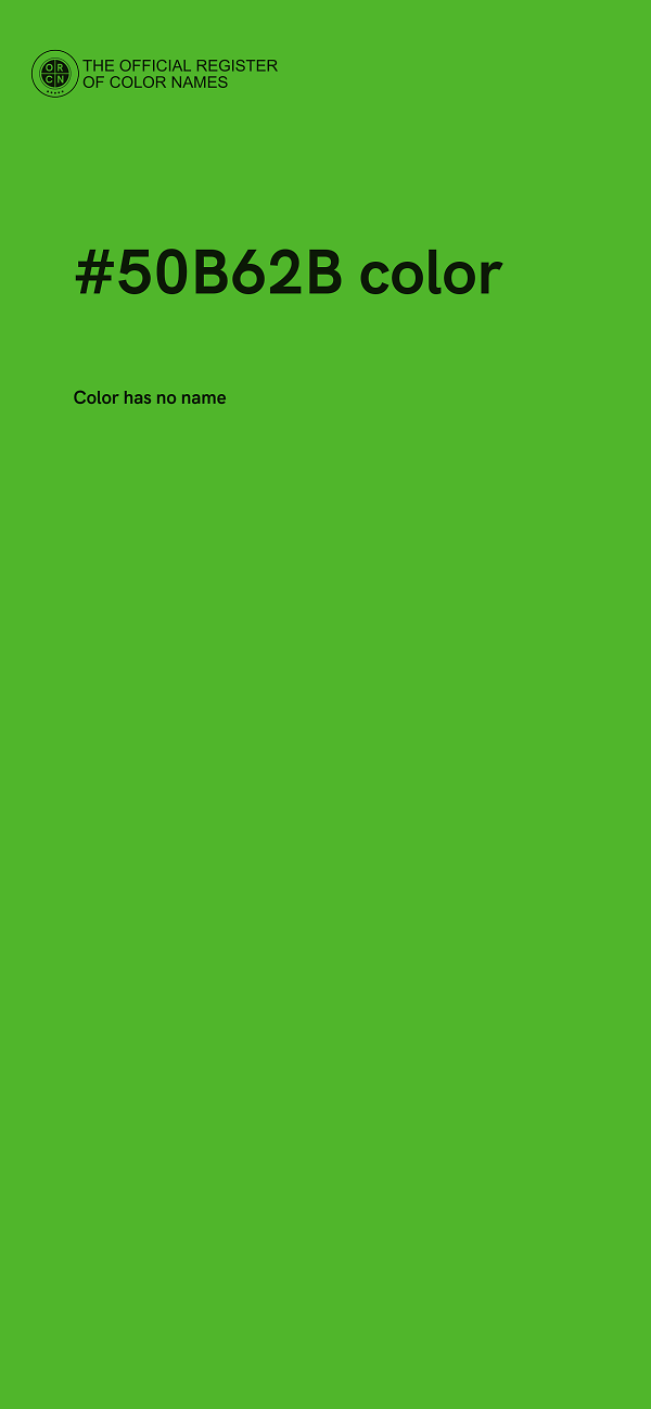 #50B62B color image