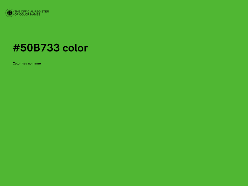 #50B733 color image