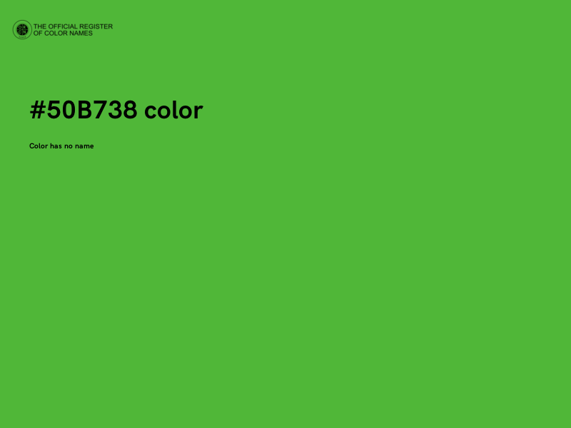 #50B738 color image