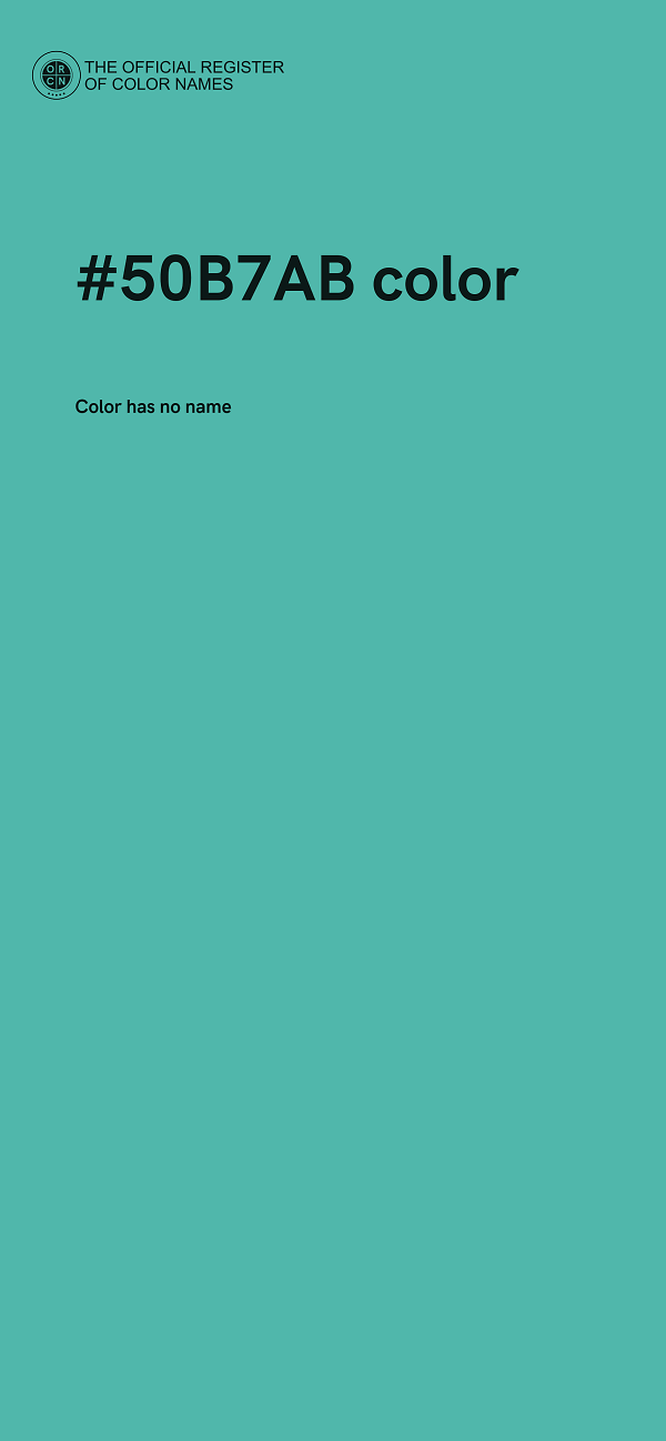 #50B7AB color image