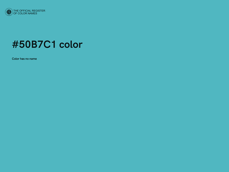 #50B7C1 color image
