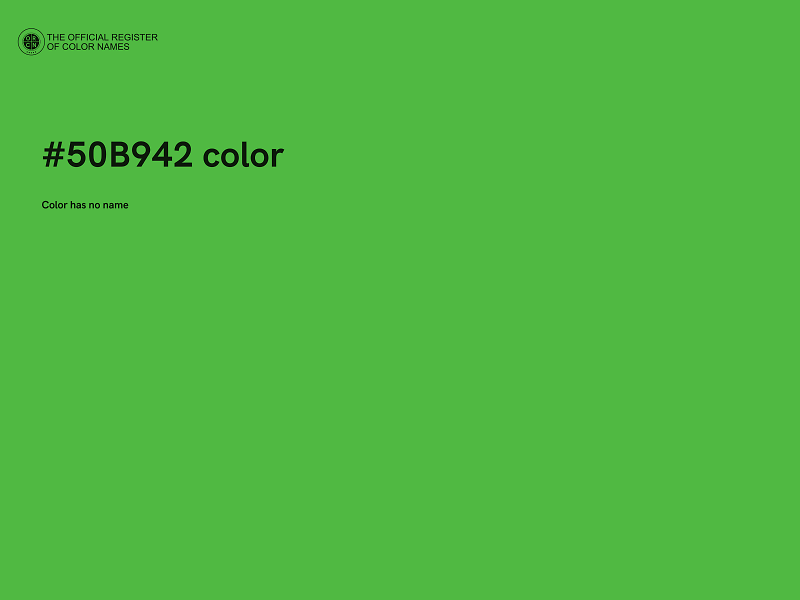 #50B942 color image