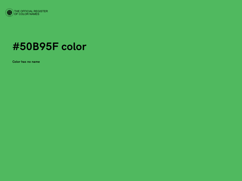 #50B95F color image