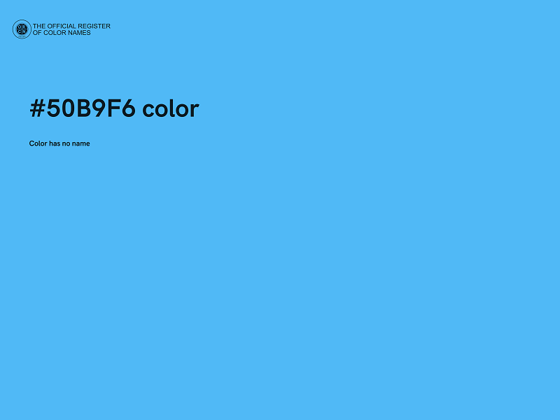 #50B9F6 color image