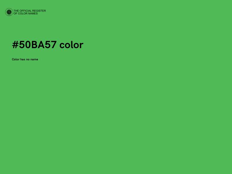 #50BA57 color image