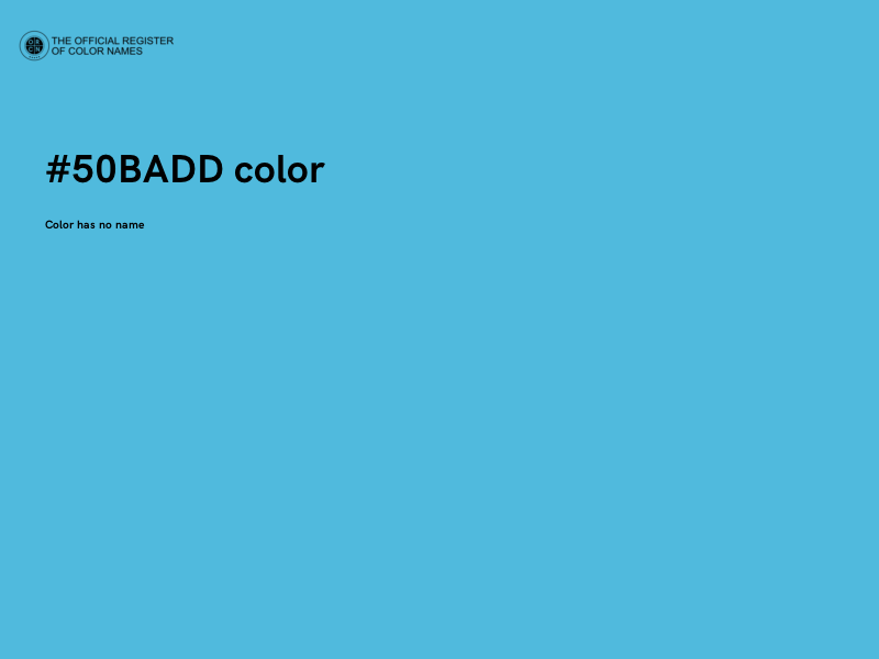 #50BADD color image