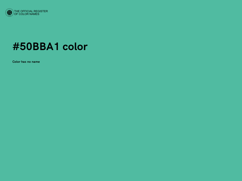 #50BBA1 color image