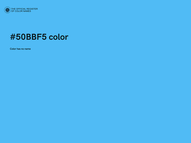 #50BBF5 color image