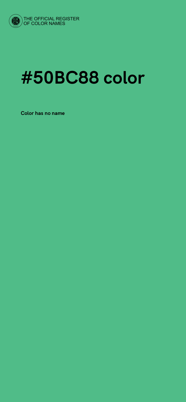 #50BC88 color image