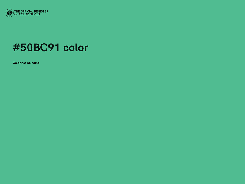 #50BC91 color image