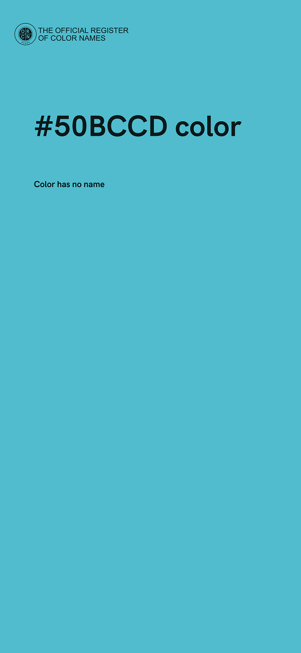 #50BCCD color image