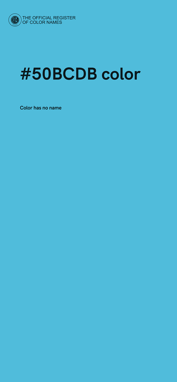 #50BCDB color image