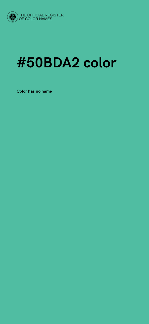 #50BDA2 color image