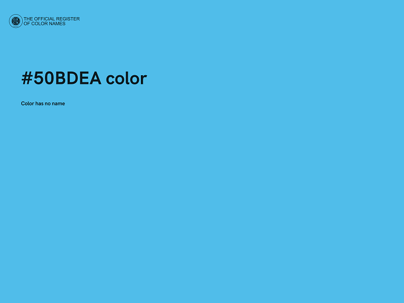 #50BDEA color image