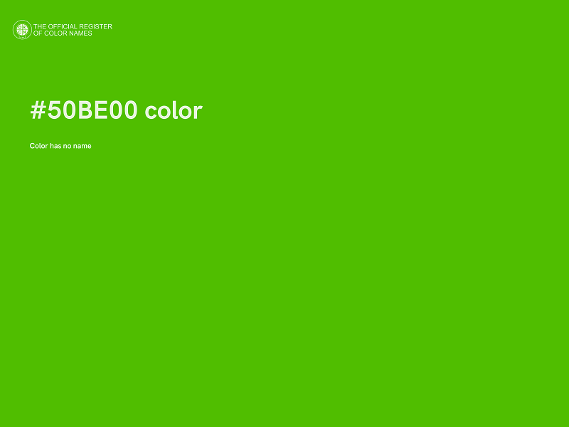 #50BE00 color image