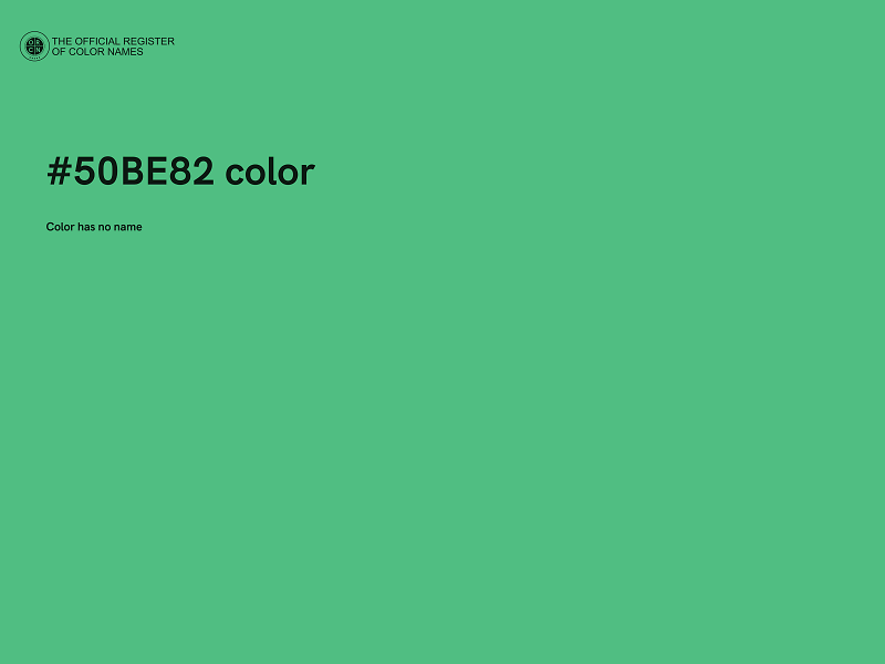 #50BE82 color image