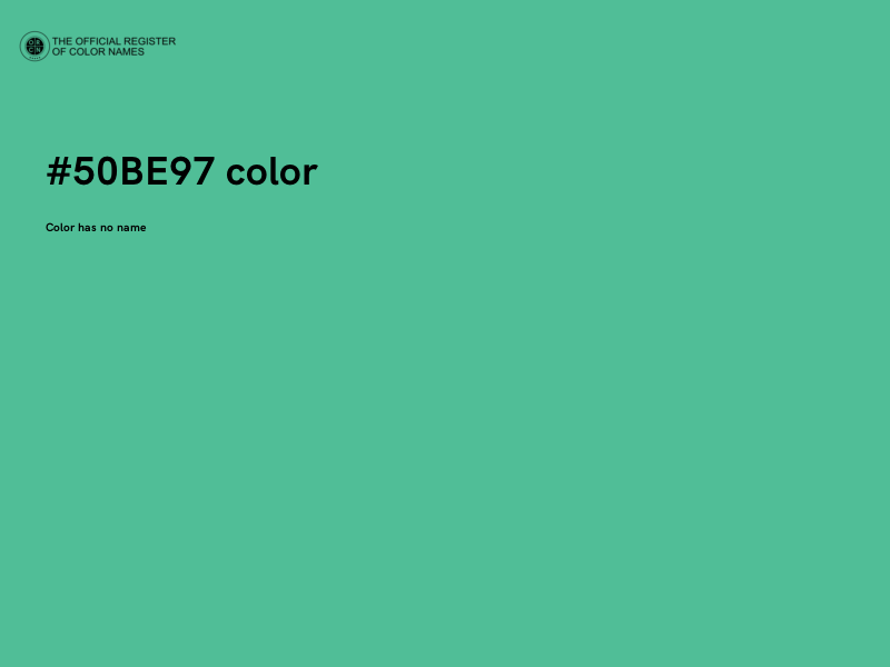 #50BE97 color image