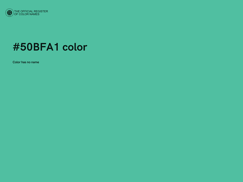 #50BFA1 color image